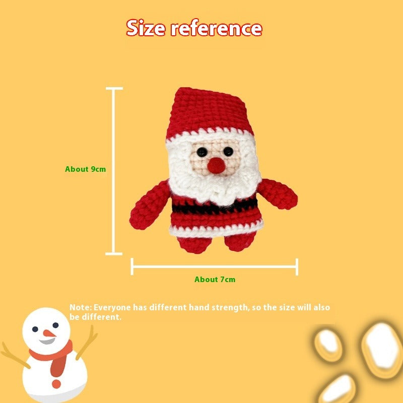 Christmas Gift Knitting Doll Crochet Material Bag Handmade DIY Toys（Unfinished products）