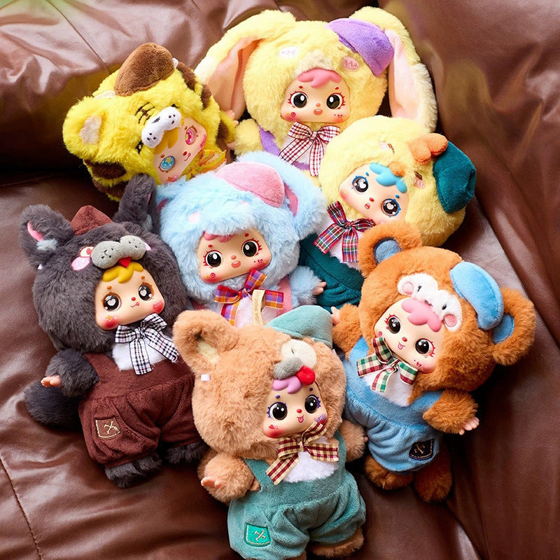 Series Plush Blind Box 6-12PCs (Set of 6-12 No Repeat) Cute Figures Collectible Toys Birthday Gifts