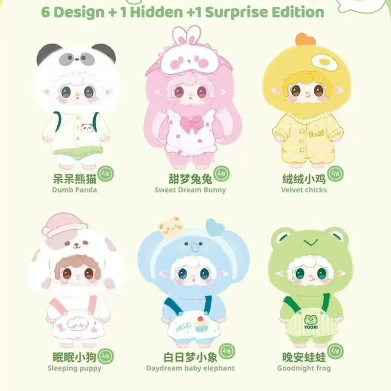 Series Plush Blind Box 6-12PCs (Set of 6-12 No Repeat) Cute Figures Collectible Toys Birthday Gifts