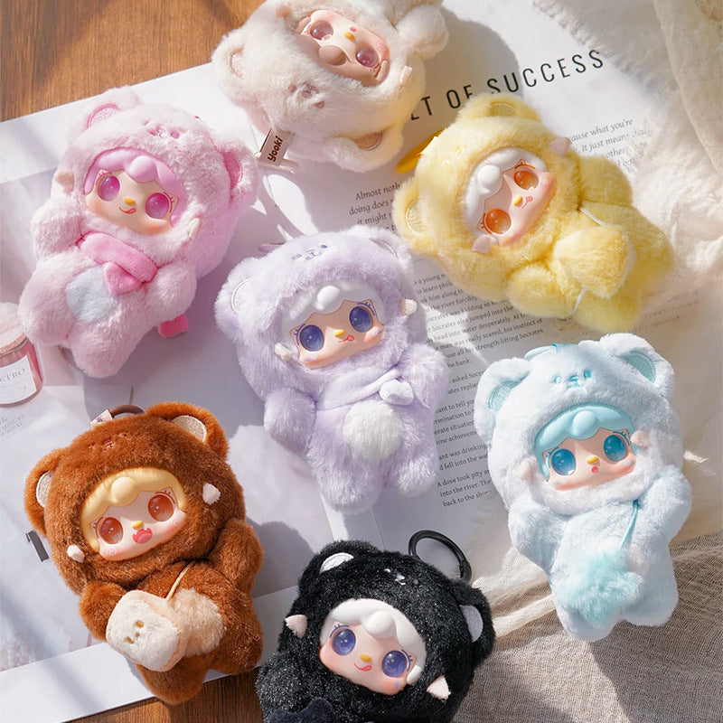 Series Plush Blind Box 6-12PCs (Set of 6-12 No Repeat) Cute Figures Collectible Toys Birthday Gifts